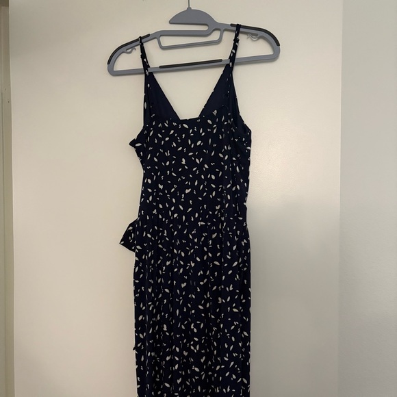Kalieigh Rochelle Women’s Medium Navy Sleeveless Jumpsuit with White Polka Dot - Picture 8 of 9